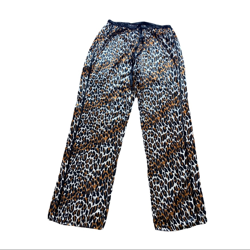 Betsey Johnson Leopard Pajama Pants Sz M